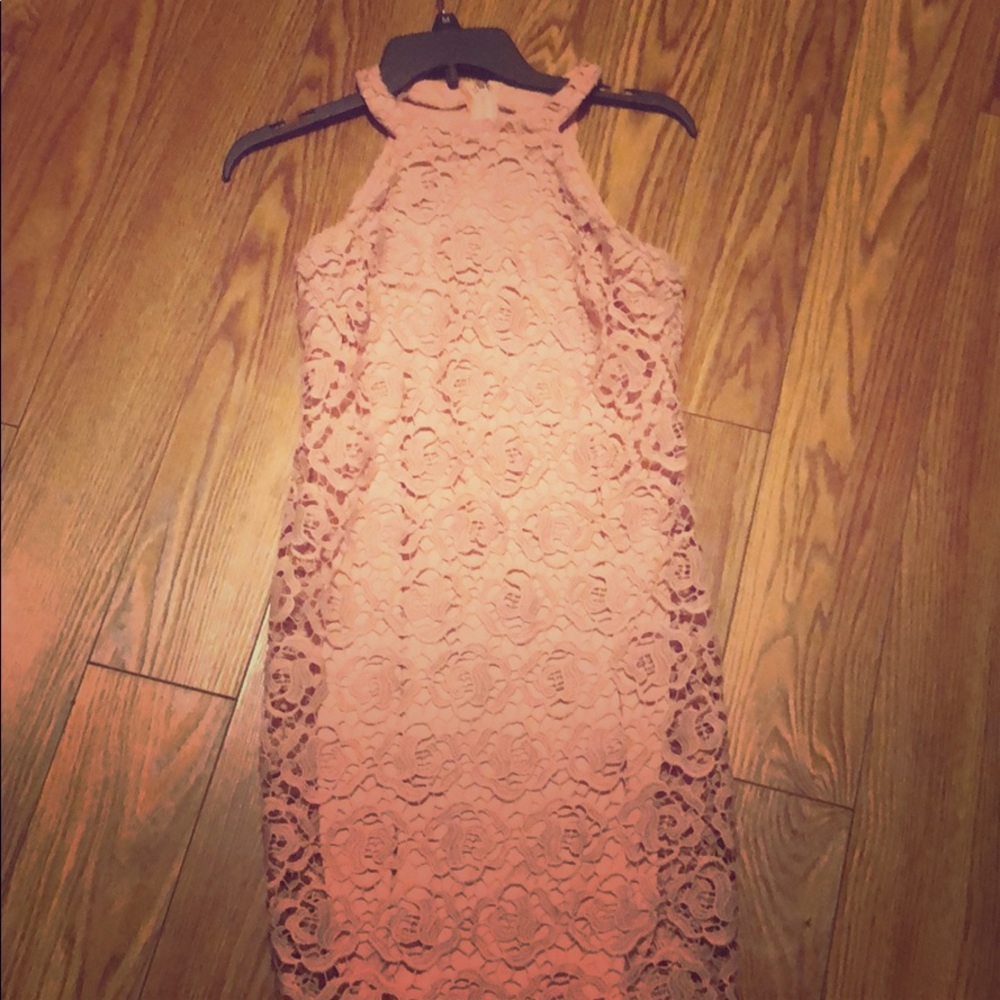 High neck dress